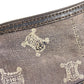 CELINE Macadam Logo Crossbody Shoulder Bag in Navy Denim