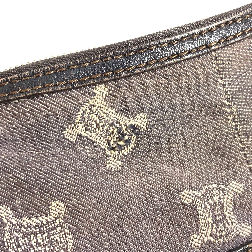 CELINE Macadam Logo Crossbody Shoulder Bag in Navy Denim