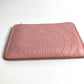 TIFFANY &amp; Co. Return to Heart Logo L-Zip Coin Purse, Leather, Women's, Pink