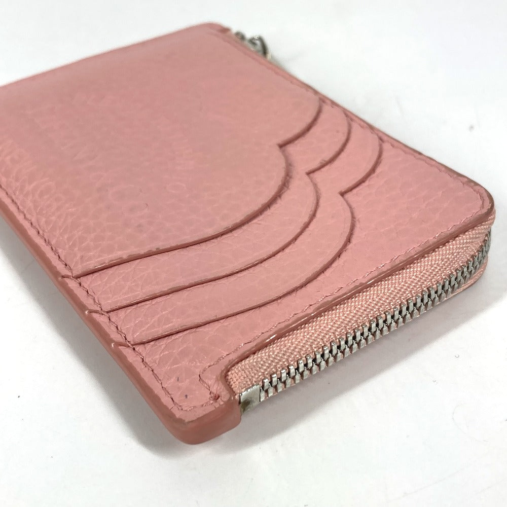 TIFFANY &amp; Co. Return to Heart Logo L-Zip Coin Purse, Leather, Women's, Pink