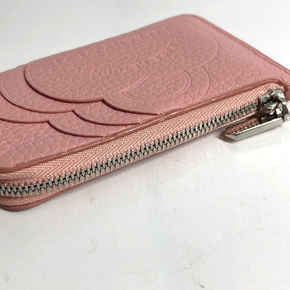 TIFFANY &amp; Co. Return to Heart Logo L-Zip Coin Purse, Leather, Women's, Pink