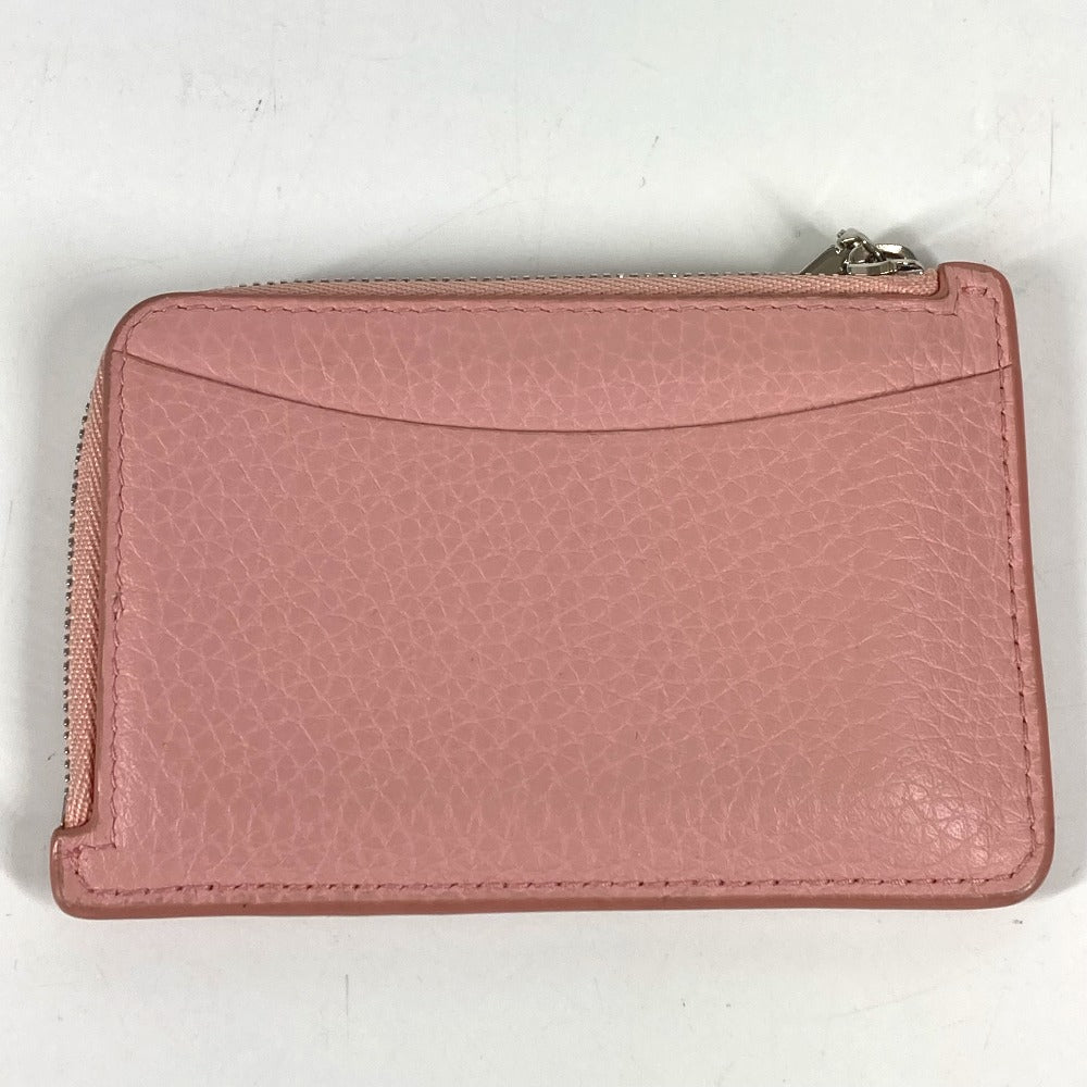TIFFANY &amp; Co. Return to Heart Logo L-Zip Coin Purse, Leather, Women's, Pink