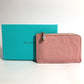 TIFFANY &amp; Co. Return to Heart Logo L-Zip Coin Purse, Leather, Women's, Pink
