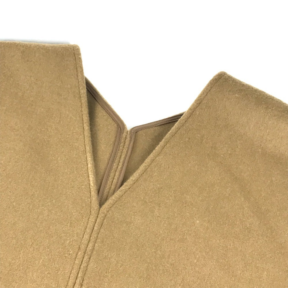 MONCLER Logo Poncho Cape Apparel, Outerwear, Top, Wool Poncho, Women's, Beige