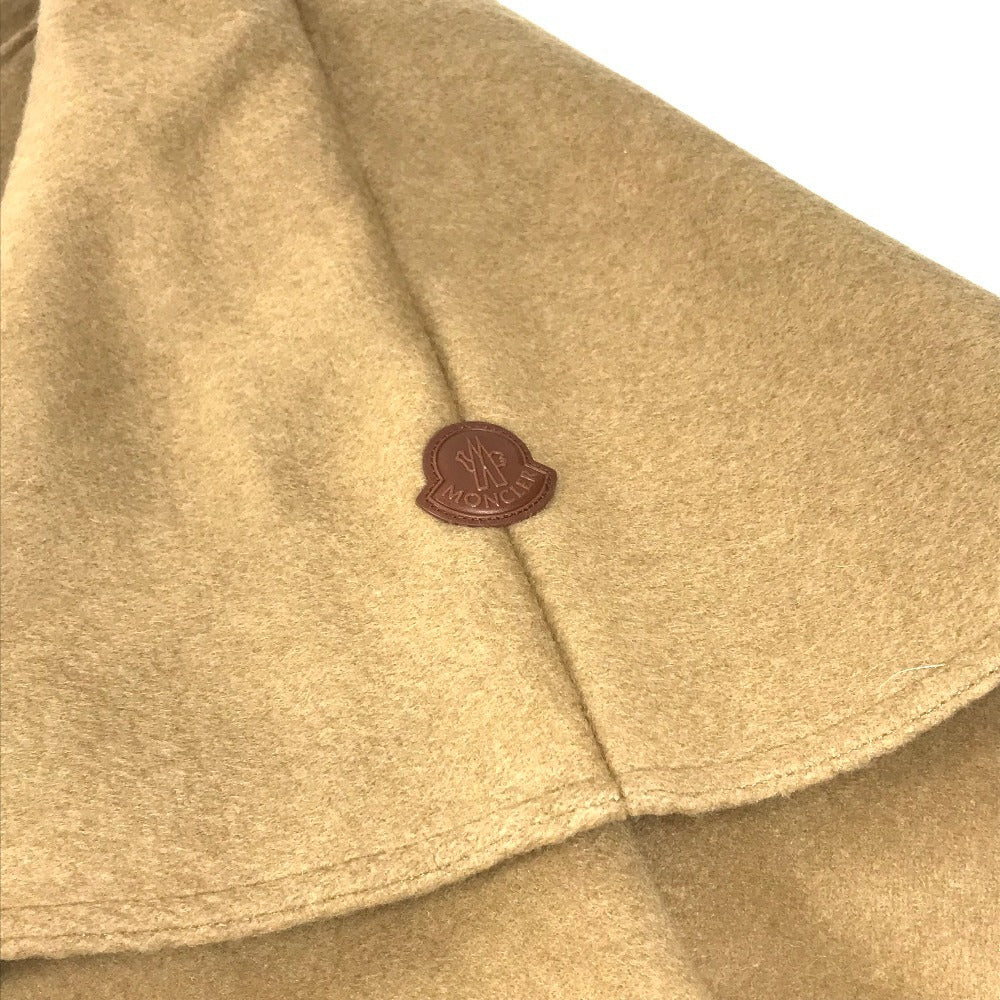 MONCLER Logo Poncho Cape Apparel, Outerwear, Top, Wool Poncho, Women's, Beige