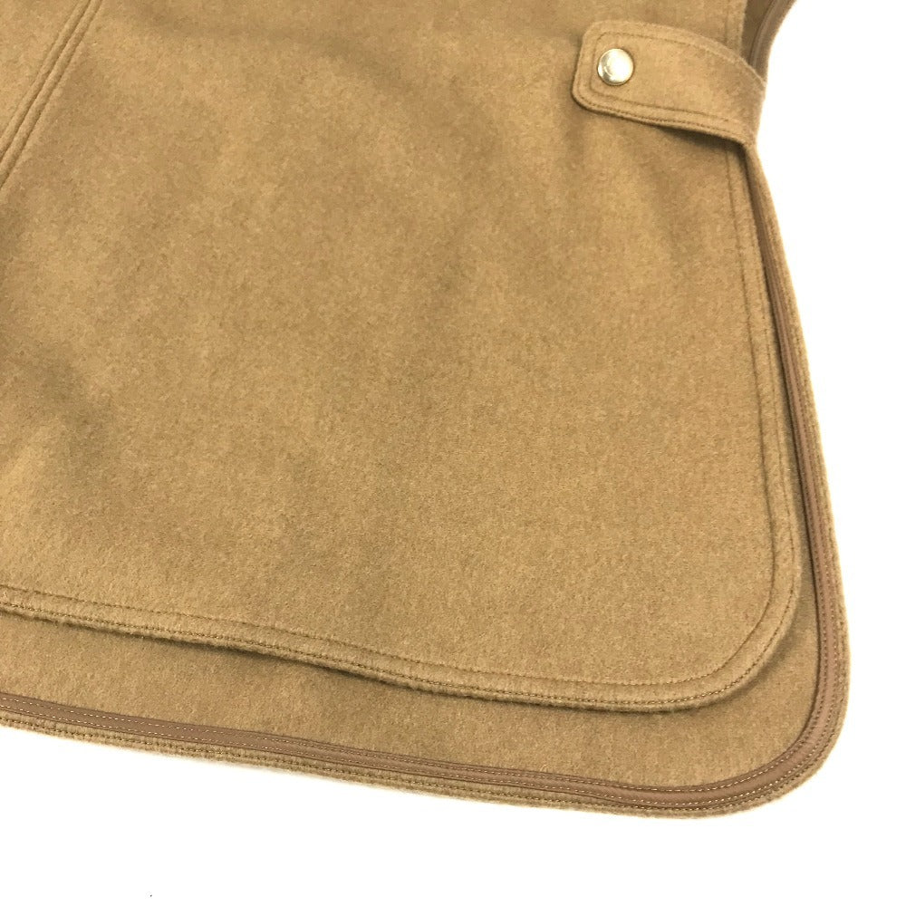 MONCLER Logo Poncho Cape Apparel, Outerwear, Top, Wool Poncho, Women's, Beige
