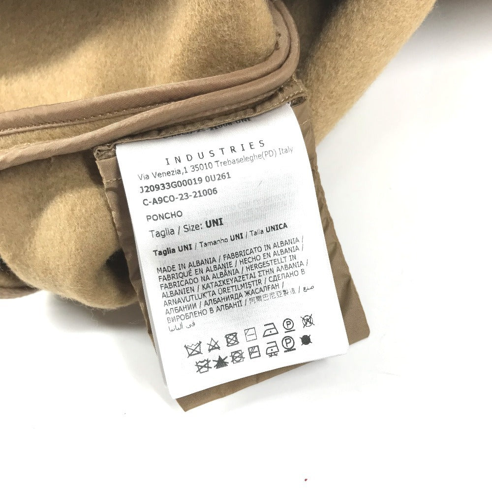 MONCLER Logo Poncho Cape Apparel, Outerwear, Top, Wool Poncho, Women's, Beige