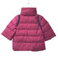 MIUMIU Logo Hooded Short Poncho, Down Jacket, Polyamide, Women's, Pink