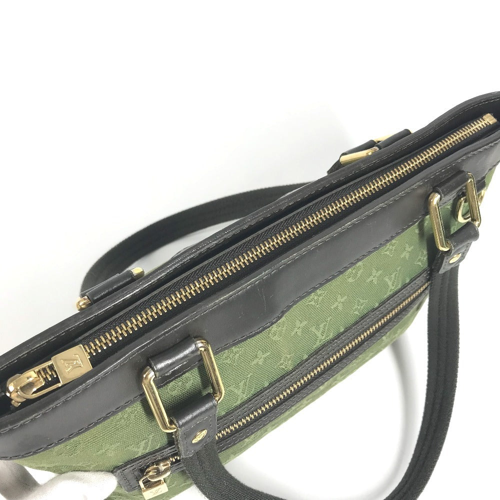LOUIS VUITTON M92682 Monogram Mini Lucille PM Shoulder Bag/Tote Bag in Monogram Mini Canvas, Unisex, TST Khaki