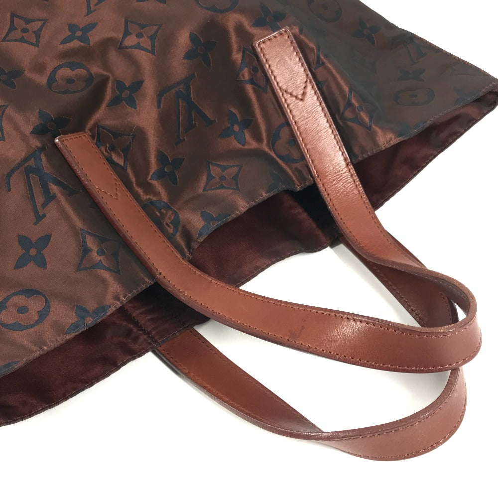 LOUIS VUITTON M56710 Monogram Cabas Escapade Shoulder Tote Bag with Pouch, Leather/Nylon, Unisex, Brown