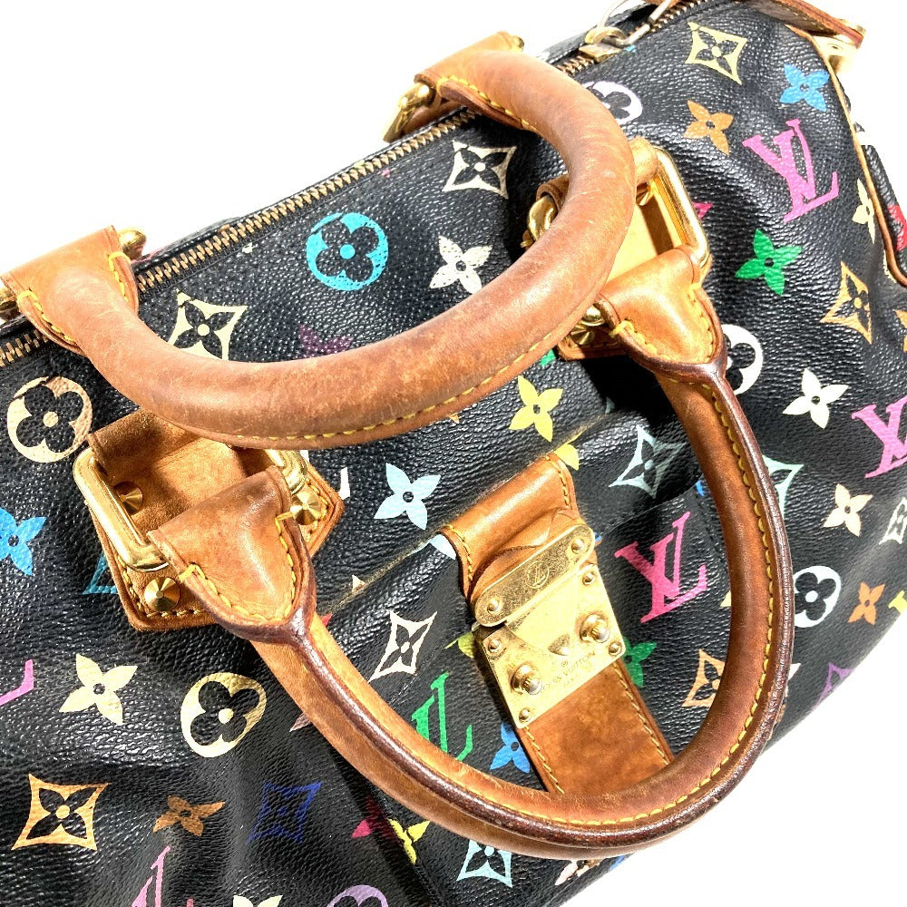 LOUIS VUITTON M92642 Monogram Multicolore Speedy 30 Mini Boston Bag, Handbag, Monogram Multicolore Canvas, Women's, Noir, Black