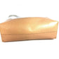Christian Louboutin logo paper bag, shoulder tote bag, unisex leather, beige