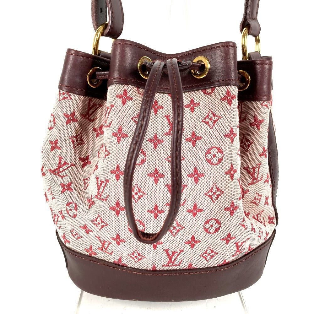 LOUIS VUITTON M92686 モノグラムミニ ノエリー カバン ハンドバッグ 巾着 バッグ ショルダーバッグ モノグラムミニキャンバス レディース スリーズ レッド