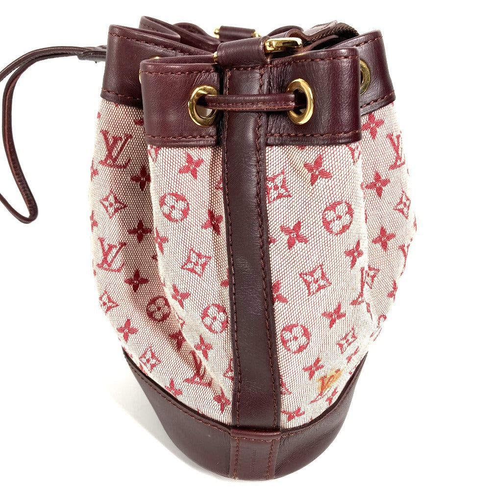 LOUIS VUITTON M92686 モノグラムミニ ノエリー カバン ハンドバッグ 巾着 バッグ ショルダーバッグ モノグラムミニキャンバス レディース スリーズ レッド