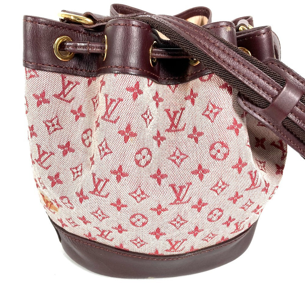 LOUIS VUITTON M92686 モノグラムミニ ノエリー カバン ハンドバッグ 巾着 バッグ ショルダーバッグ モノグラムミニキャンバス レディース スリーズ レッド