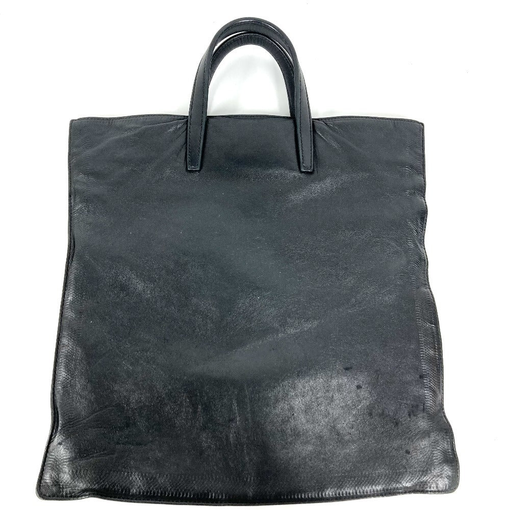 LOEWE ロゴ 縦型トート トートバック カバン ハンドバッグ レザー ユニセックス ブラック