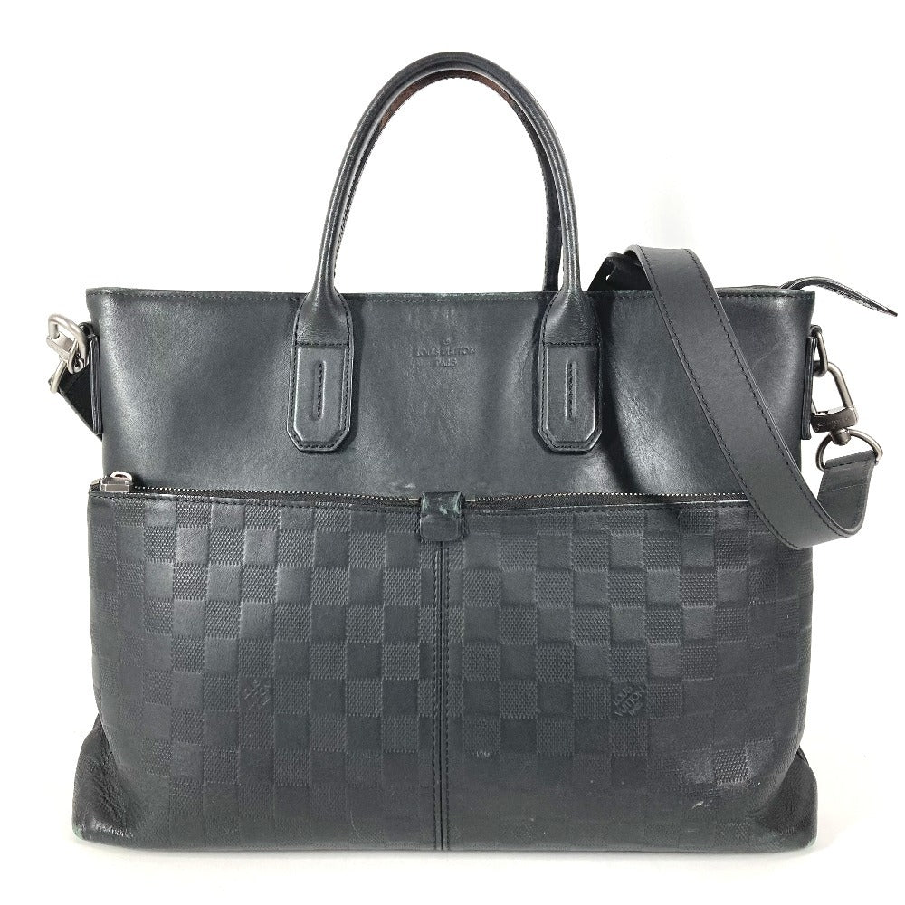 LOUIS VUITTON N41565 ダミエアンフィニ 7DW ブリーフケース セブンデイズ ア ウィーク トートバッグ カバン ハンドバッグ ショルダーバッグ ビジネスバッグ ダミエアンフィニレザー ユニセックス オニキス ブラック