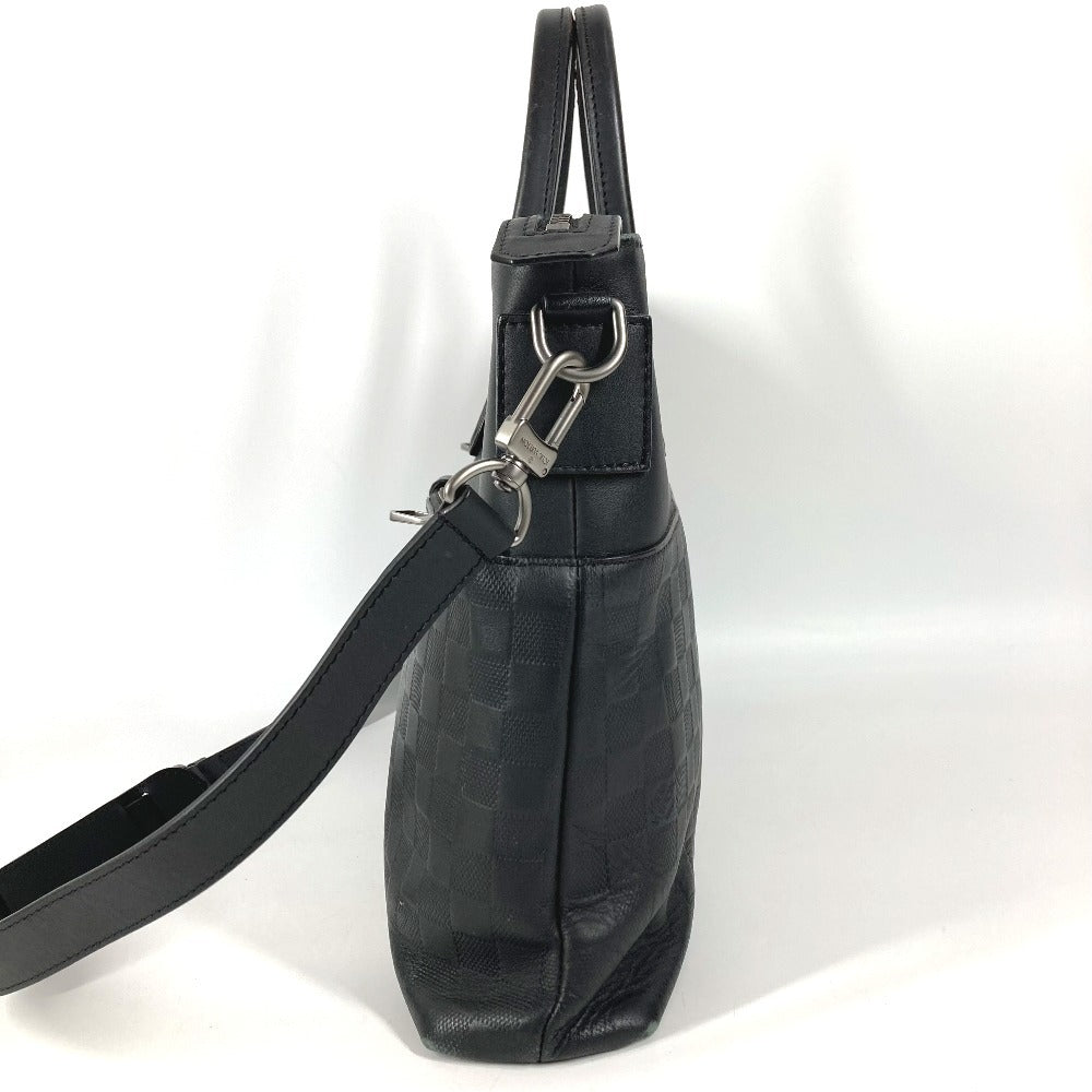 LOUIS VUITTON N41565 ダミエアンフィニ 7DW ブリーフケース セブンデイズ ア ウィーク トートバッグ カバン ハンドバッグ ショルダーバッグ ビジネスバッグ ダミエアンフィニレザー ユニセックス オニキス ブラック