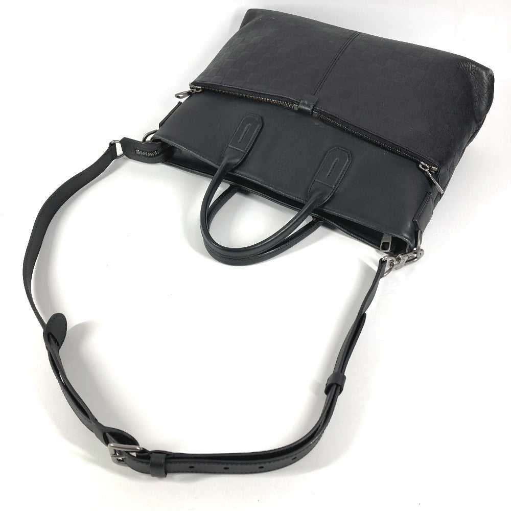 LOUIS VUITTON N41565 ダミエアンフィニ 7DW ブリーフケース セブンデイズ ア ウィーク トートバッグ カバン ハンドバッグ ショルダーバッグ ビジネスバッグ ダミエアンフィニレザー ユニセックス オニキス ブラック