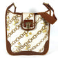 LOUIS VUITTON M95158 Monogram Charm Musette Shoulder Bag, Crossbody, Chain Pattern, Vinyl/Leather, Women's, White