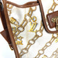 LOUIS VUITTON M95158 Monogram Charm Musette Shoulder Bag, Crossbody, Chain Pattern, Vinyl/Leather, Women's, White