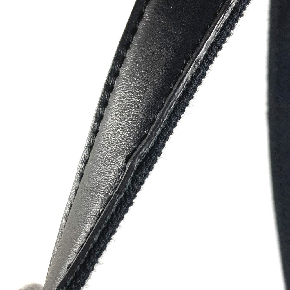 CHANEL ビーチバッグ パイル CC ココマーク ロゴ カバン 肩掛け ショルダーバッグ コットン レディース ブラック