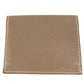 HERMES Evelyn Logo Punched Logo Bifold Business Card Holder/Pass Case/Card Case Leather Unisex Etoupe Beige