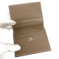 HERMES Evelyn Logo Punched Logo Bifold Business Card Holder/Pass Case/Card Case Leather Unisex Etoupe Beige