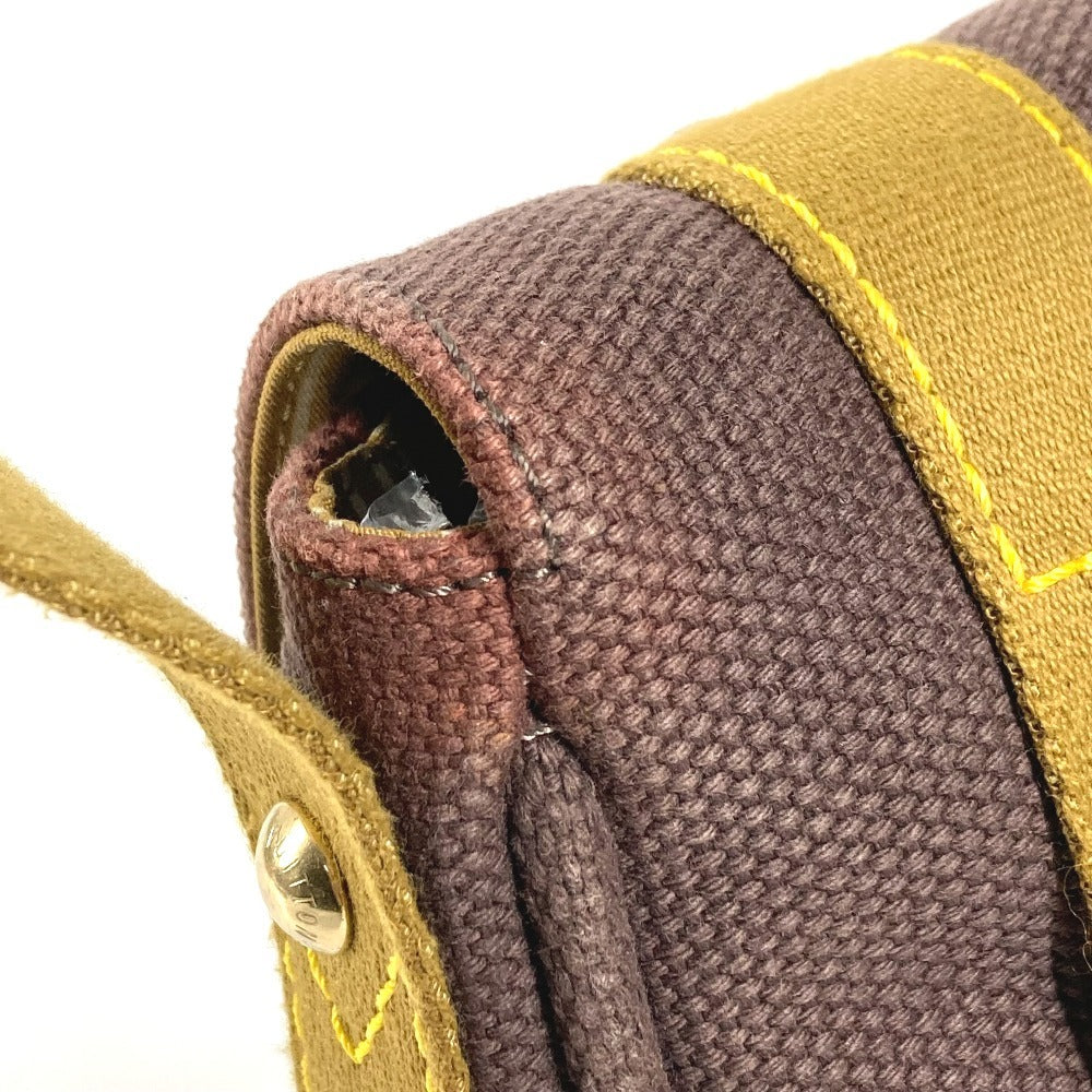 LOUIS VUITTON M40072 アンティグア サックラバ 肩掛け カバン ポシェット フラップ ショルダーバッグ キャンバス ユニセックス ブラウン