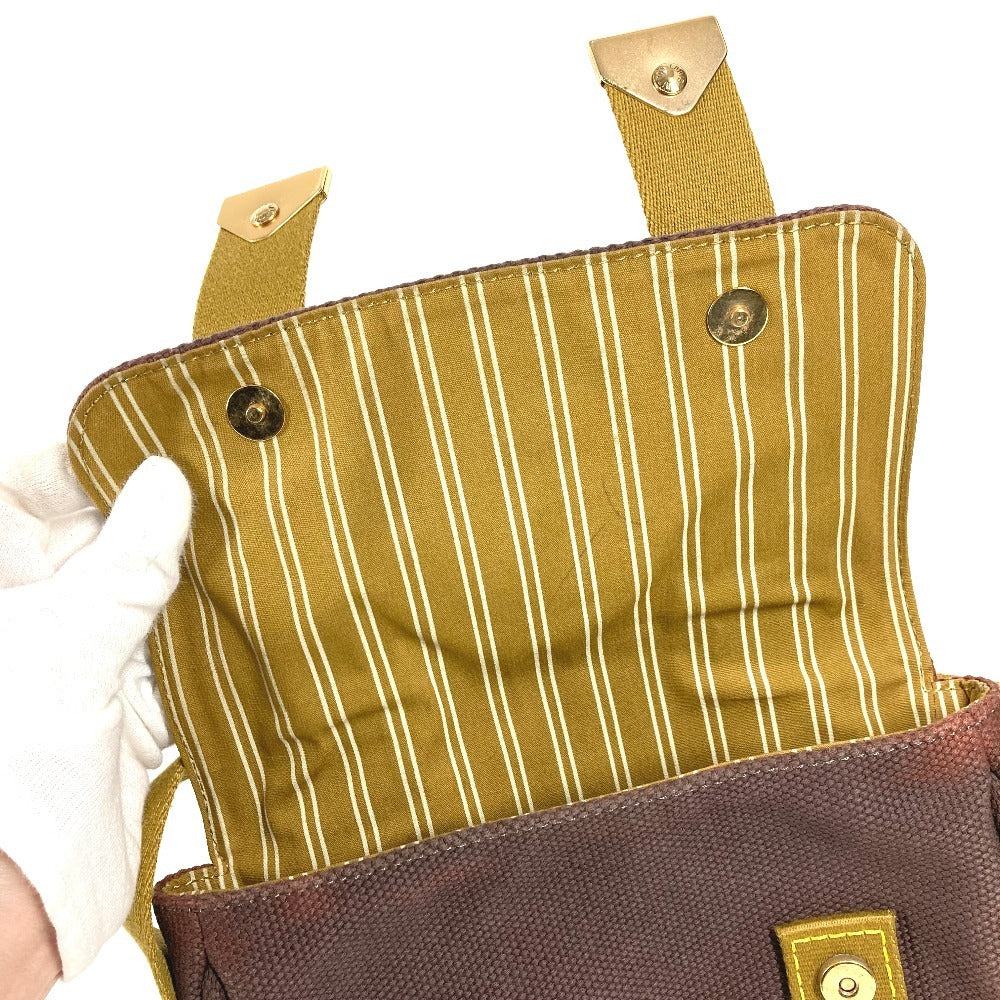LOUIS VUITTON M40072 アンティグア サックラバ 肩掛け カバン ポシェット フラップ ショルダーバッグ キャンバス ユニセックス ブラウン