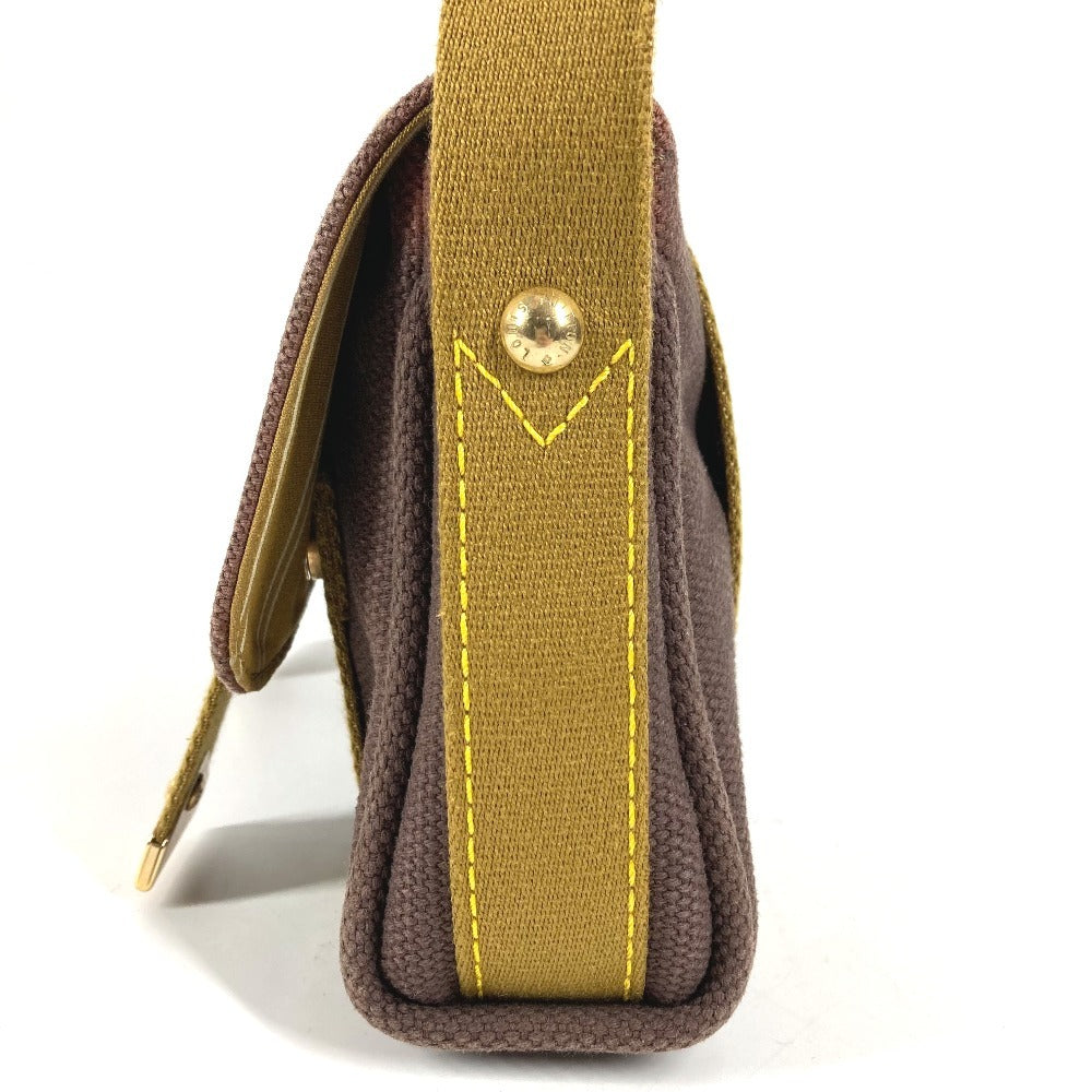 LOUIS VUITTON M40072 アンティグア サックラバ 肩掛け カバン ポシェット フラップ ショルダーバッグ キャンバス ユニセックス ブラウン