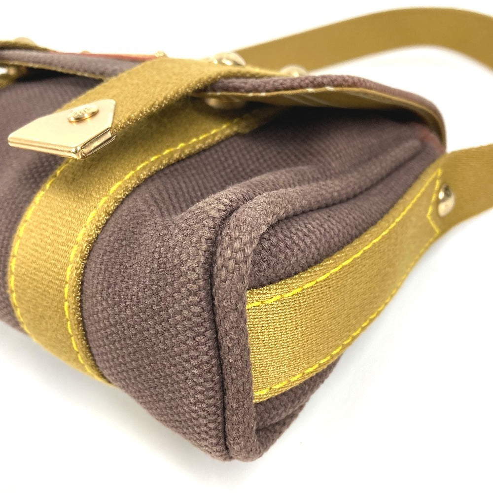 LOUIS VUITTON M40072 アンティグア サックラバ 肩掛け カバン ポシェット フラップ ショルダーバッグ キャンバス ユニセックス ブラウン