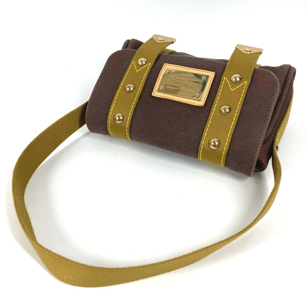 LOUIS VUITTON M40072 アンティグア サックラバ 肩掛け カバン ポシェット フラップ ショルダーバッグ キャンバス ユニセックス ブラウン