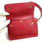 HERMES Vintage Green Pochette, Green Waist Bag, Mini Bag, Flap Belt Bag, Body Bag, Leather, Women's, Red