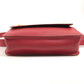 HERMES Vintage Green Pochette, Green Waist Bag, Mini Bag, Flap Belt Bag, Body Bag, Leather, Women's, Red