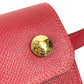 HERMES Vintage Green Pochette, Green Waist Bag, Mini Bag, Flap Belt Bag, Body Bag, Leather, Women's, Red