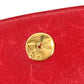 Vintage HERMES H logo Pochette Rio clutch bag, pouch, or second bag in unisex leather, red.
