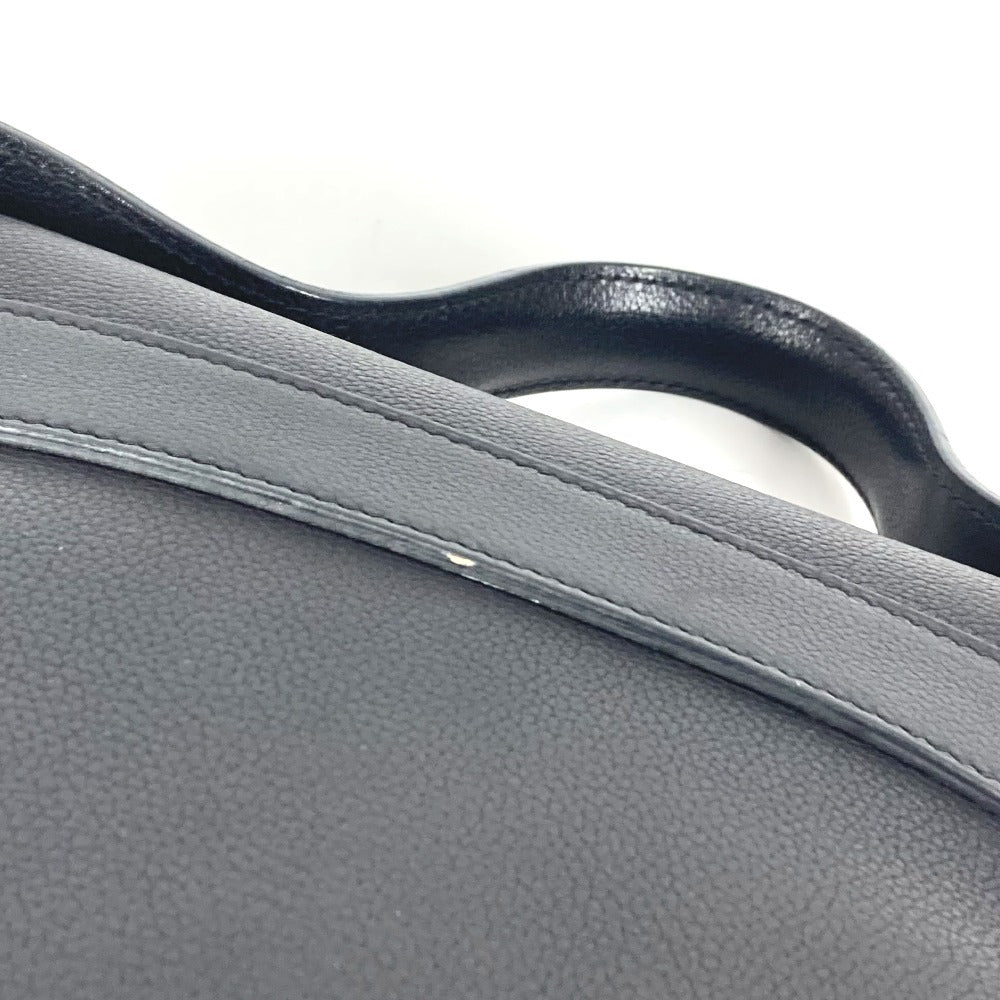 HERMES Etri Belt Etri Belt Tote Bag Flap Handbag Leather Unisex Black