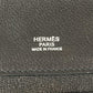 HERMES Etri Belt Etri Belt Tote Bag Flap Handbag Leather Unisex Black