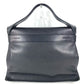 HERMES Etri Belt Etri Belt Tote Bag Flap Handbag Leather Unisex Black