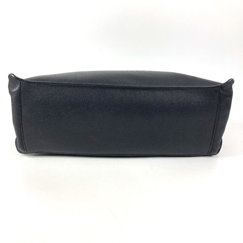 HERMES Etri Belt Etri Belt Tote Bag Flap Handbag Leather Unisex Black