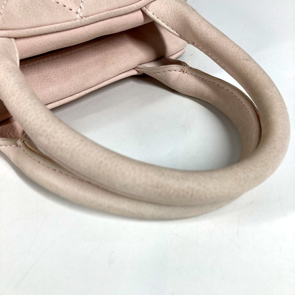 CHANEL マトラッセ キルティング CC ココマーク ロゴ カバン フリンジ タッセル ミニボストンバッグ ハンドバッグ ヌバック レディース ライトピンク系