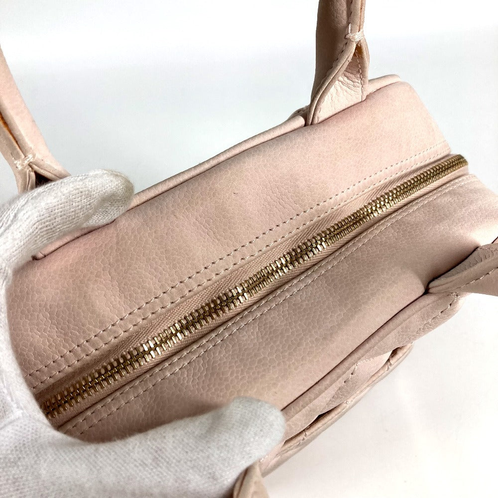 CHANEL マトラッセ キルティング CC ココマーク ロゴ カバン フリンジ タッセル ミニボストンバッグ ハンドバッグ ヌバック レディース ライトピンク系