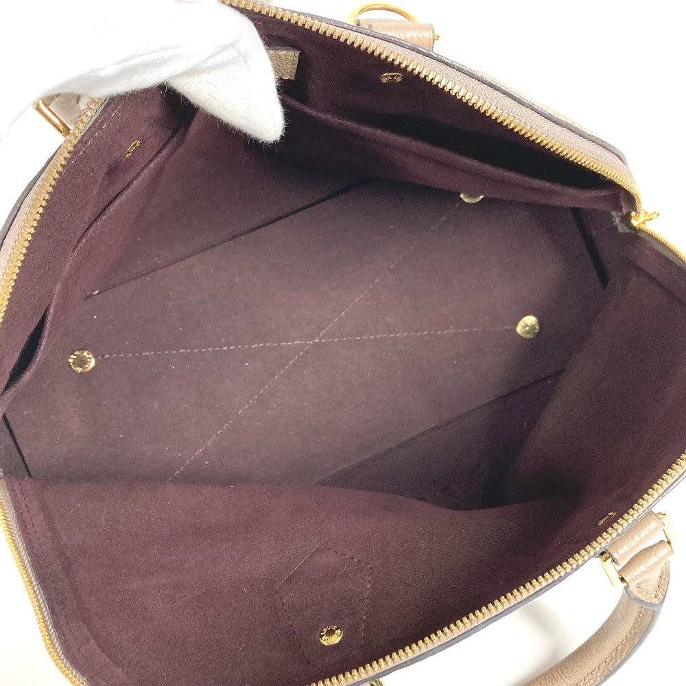 LOUIS VUITTON M44885 Monogram Empreinte Neo Alma PM Tote Bag/Handbag in Monogram Empreinte Leather, Tourterelle Beige