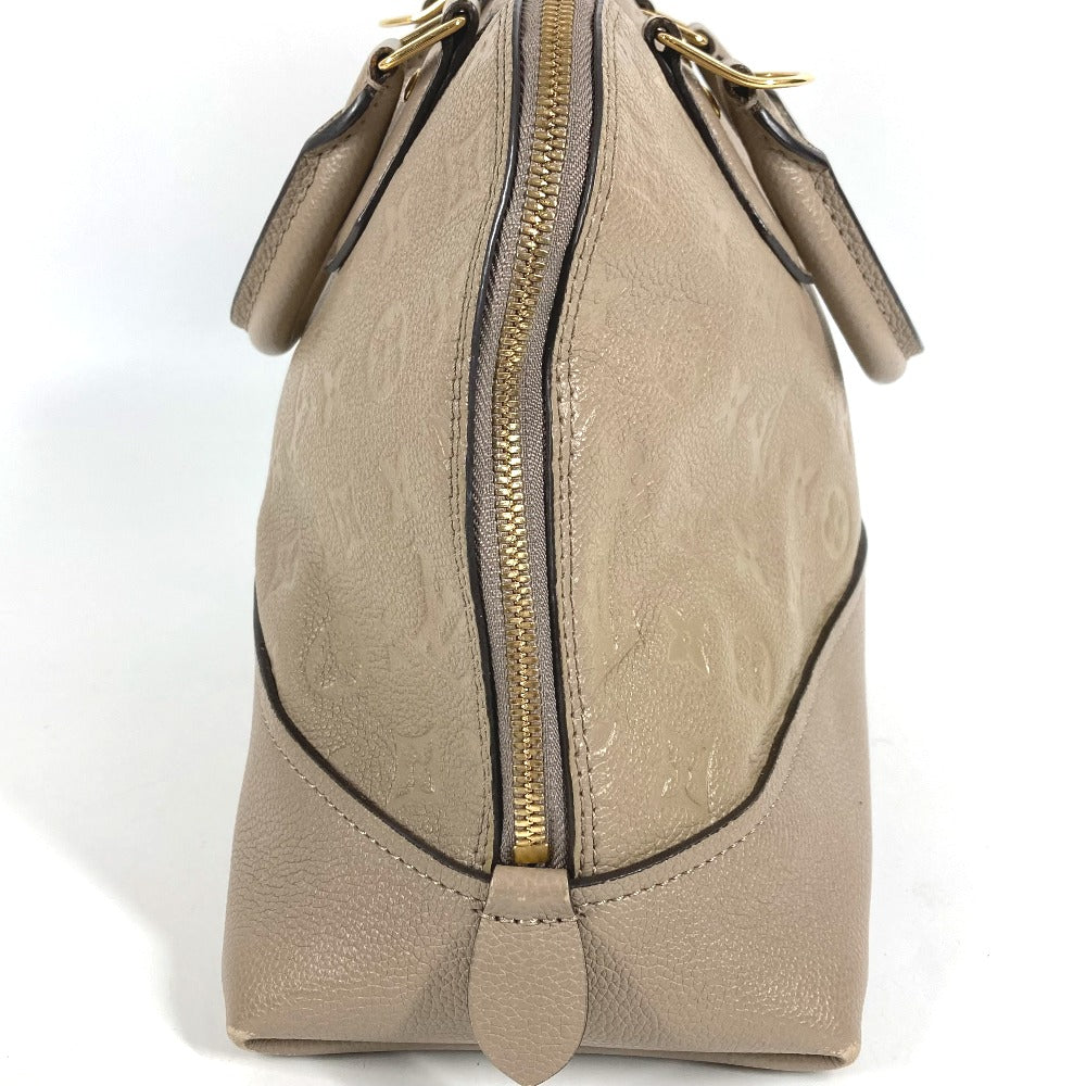 LOUIS VUITTON M44885 Monogram Empreinte Neo Alma PM Tote Bag/Handbag in Monogram Empreinte Leather, Tourterelle Beige