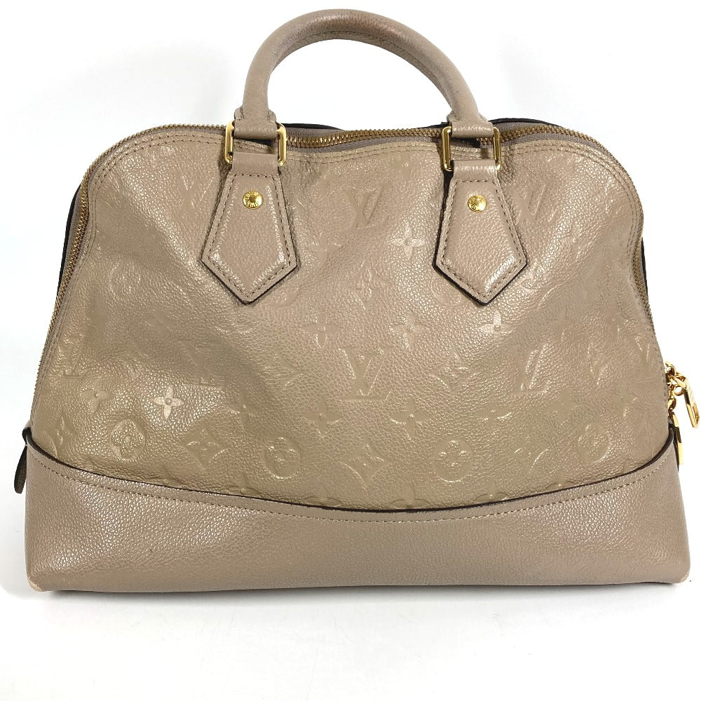 LOUIS VUITTON M44885 Monogram Empreinte Neo Alma PM Tote Bag/Handbag in Monogram Empreinte Leather, Tourterelle Beige