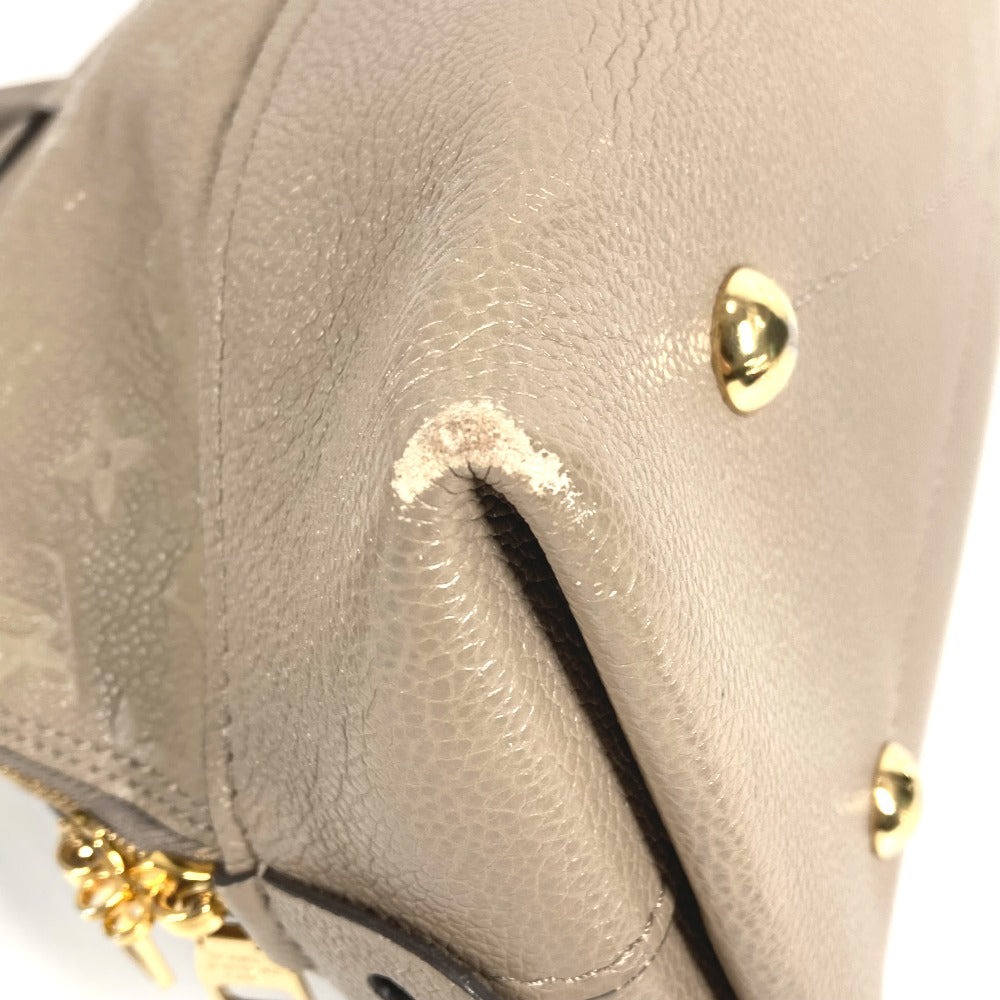 LOUIS VUITTON M44885 Monogram Empreinte Neo Alma PM Tote Bag/Handbag in Monogram Empreinte Leather, Tourterelle Beige