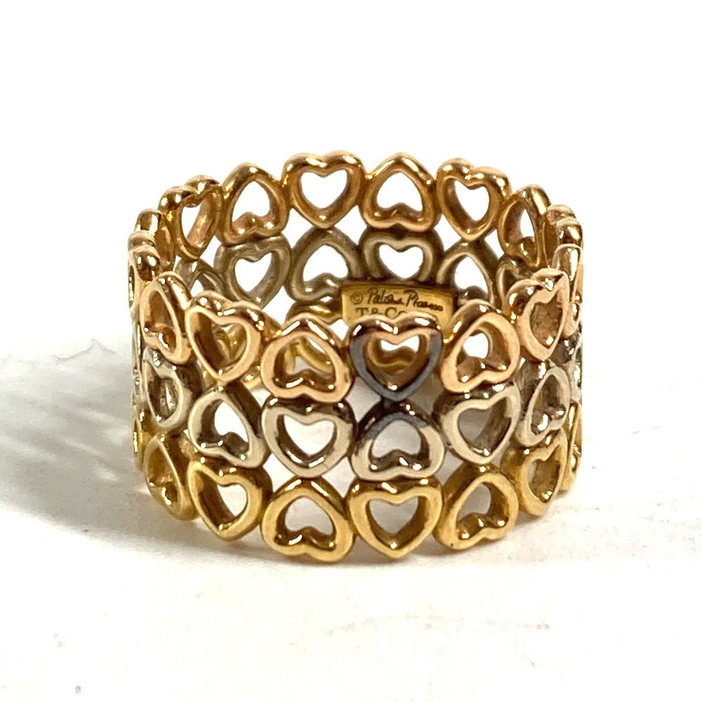 TIFFANY & Co. 18K Gold Crown of Hearts Triple Heart Ring, Au750, Women's, Gold