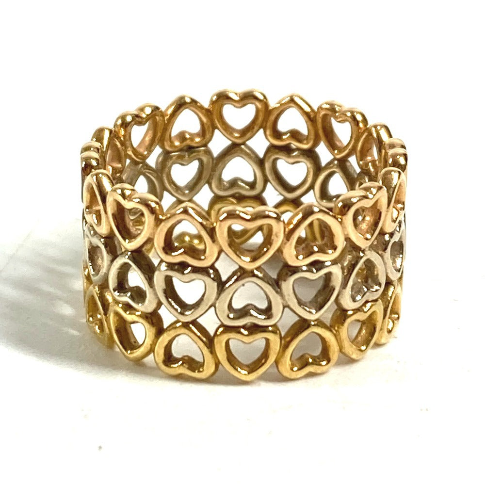 TIFFANY & Co. 18K Gold Crown of Hearts Triple Heart Ring, Au750, Women's, Gold