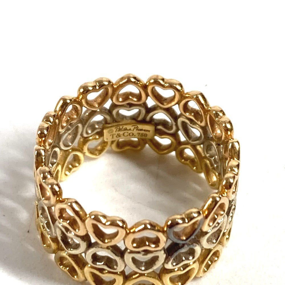 TIFFANY & Co. 18K Gold Crown of Hearts Triple Heart Ring, Au750, Women's, Gold